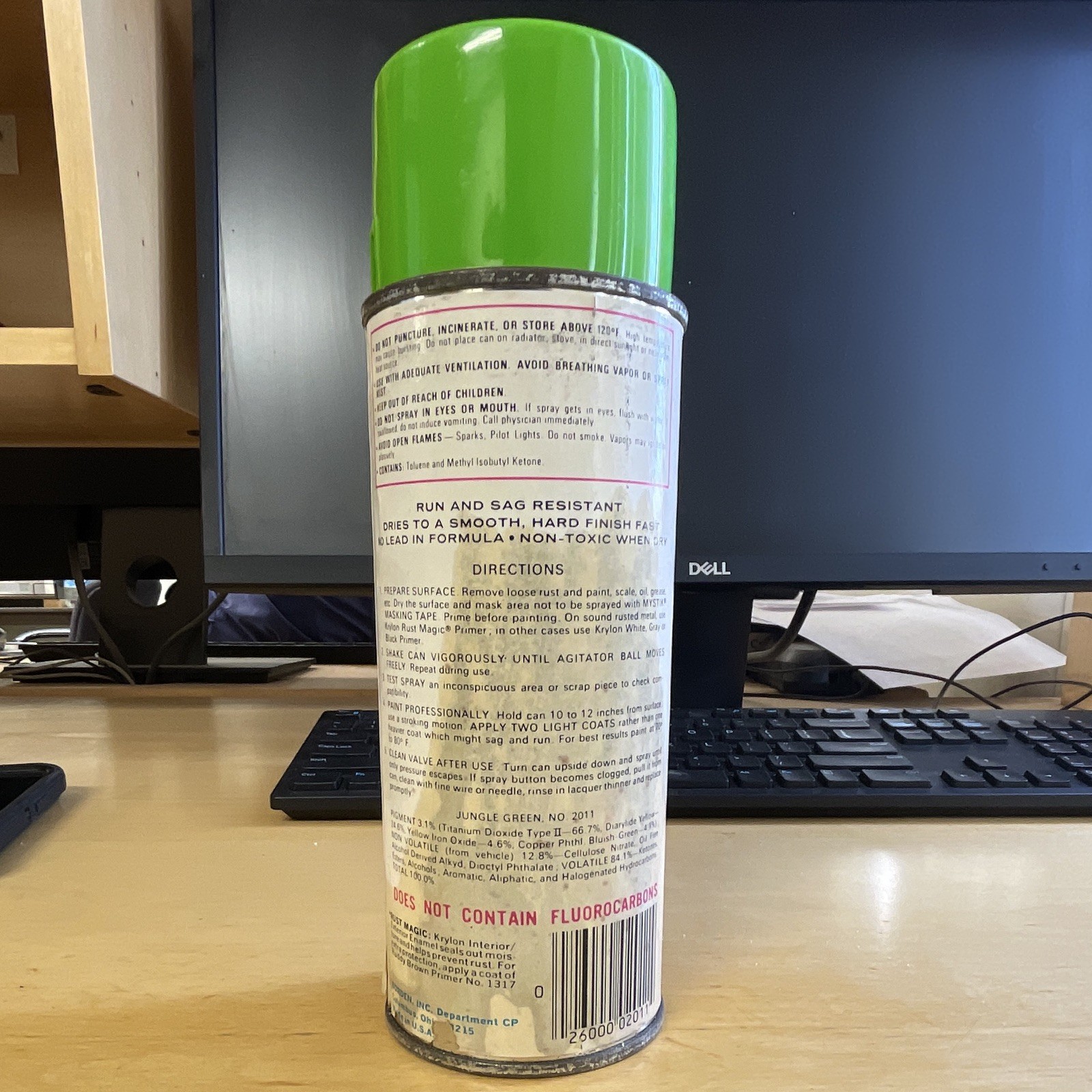 Krylon Interior/Exterior Enamel Spray Paint Rust Magic Jungle Green MPN 2011