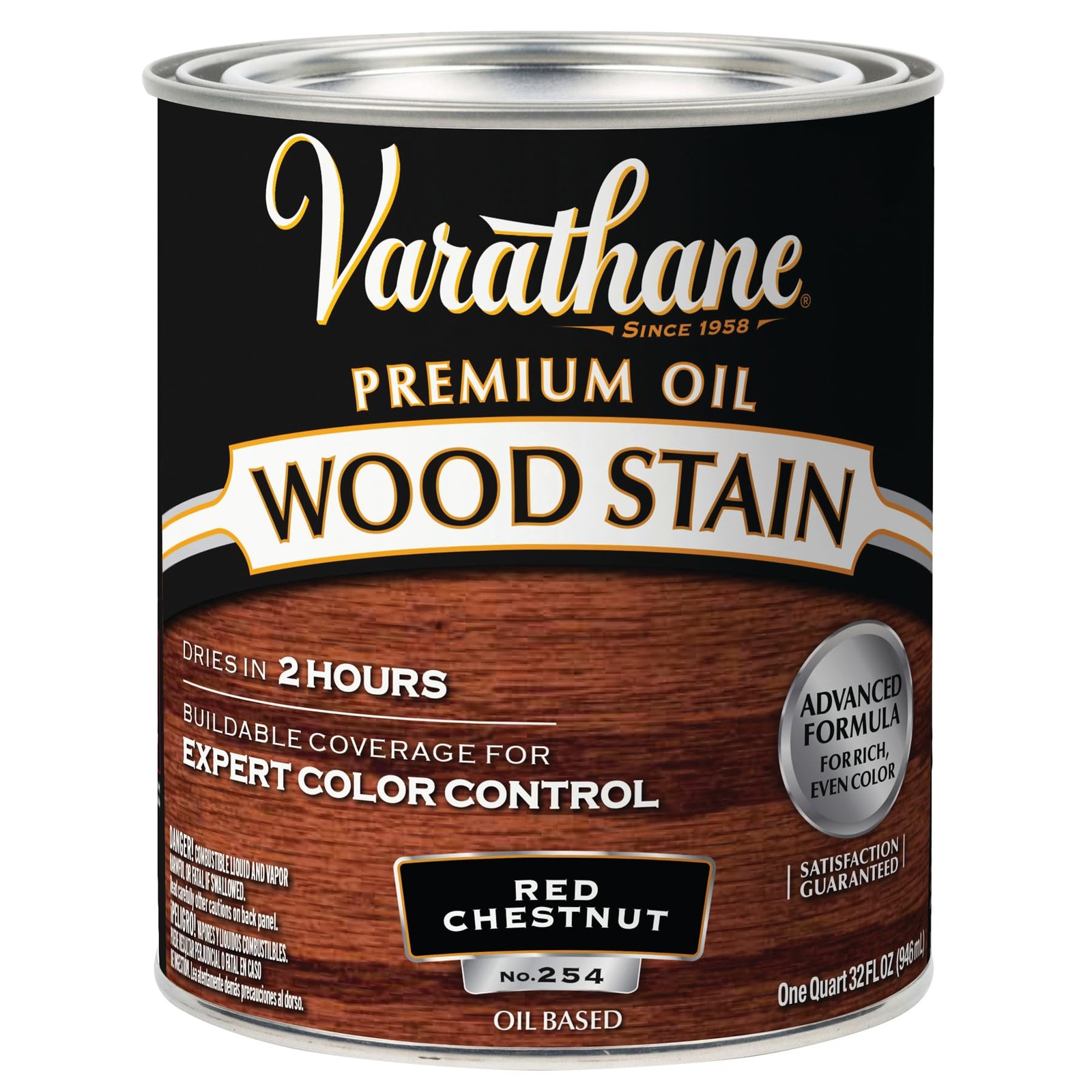 Varathane Premium Wood Stain Red Chestnut Quart Interior Wood Finish
