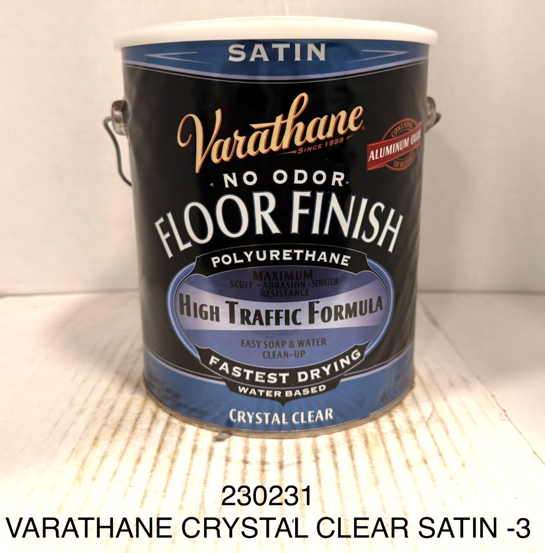 Varathane 230231 Crystal Clear Floor Finish gal DENTED CAN