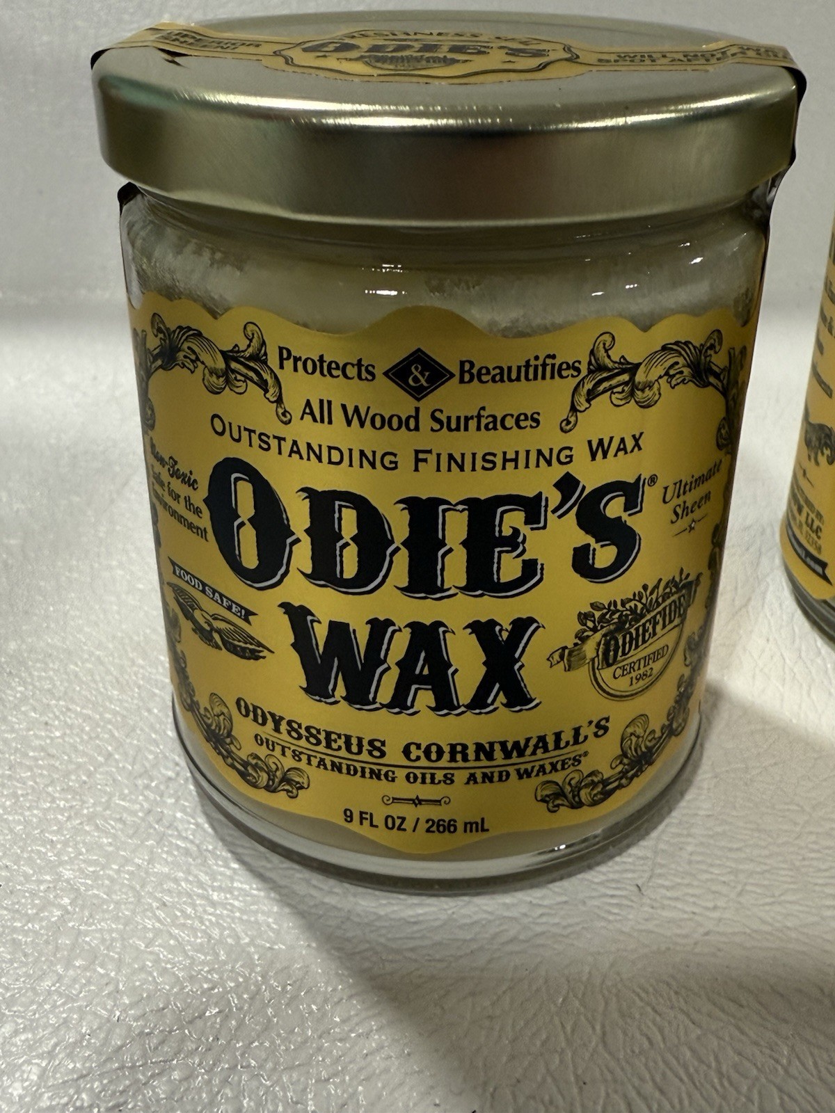 Odie’s Wax All Wood Surfaces Finishing Wax, Odysseus Cornwall’s -9 fl oz