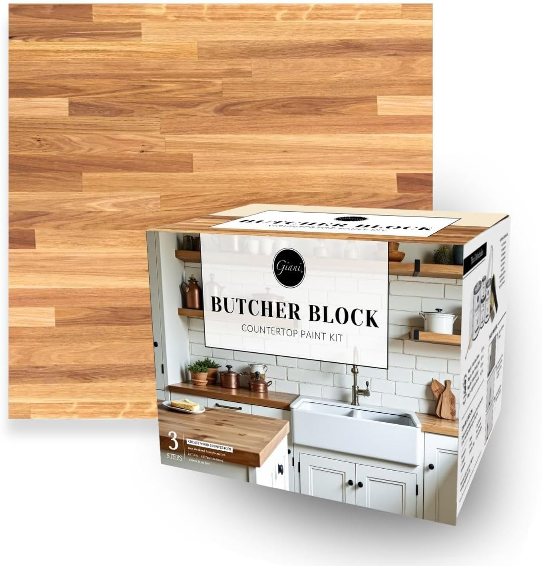 Butcher Block Easy Epoxy Countertop Paint Kit
