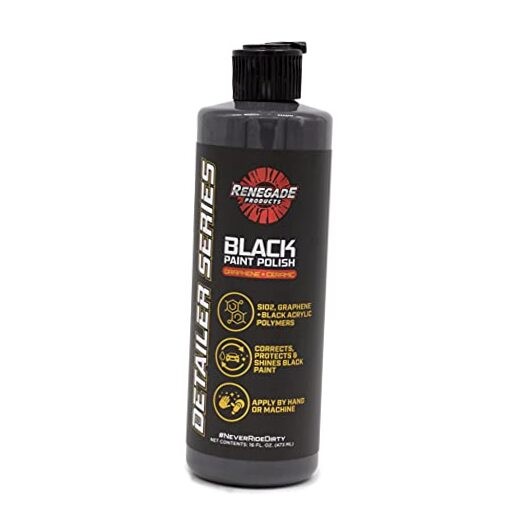 Graphene + Ceramic Black Paint Polish with Sio2, 1 Year Coating for