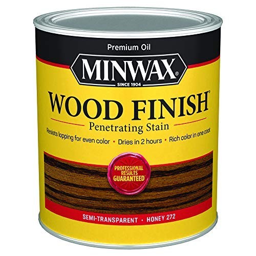 Wood Stain Honey 1 Quart Oil Based Interior Penetrating Quick Dry For Furniture