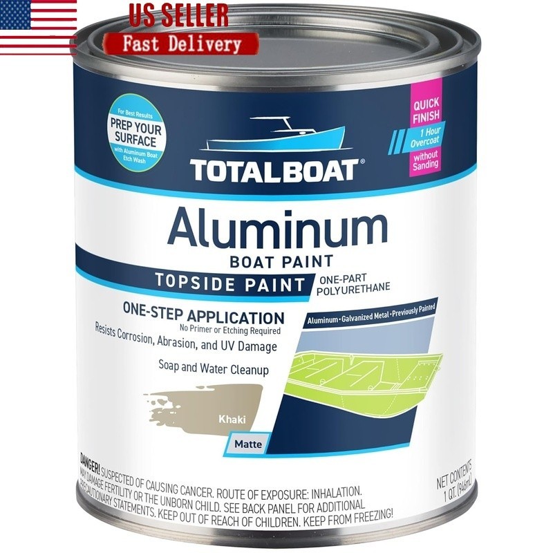 Durable Marine Paint Aluminum & Metal Fast Drying UV Resistant Low Odor New