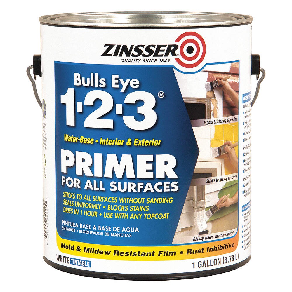 ZINSSER 2001 Stain Blocking Primer/Sealer,White,1 gal PK 3