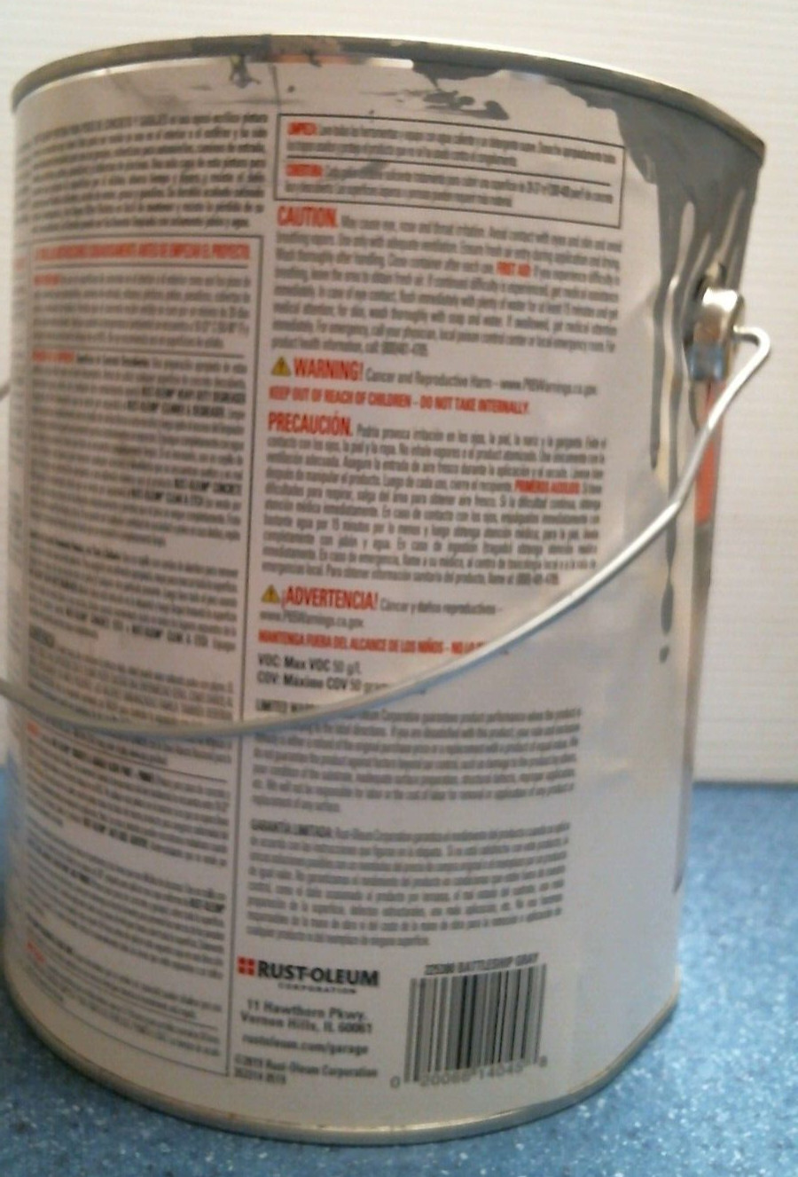 Rust-Oleum Concrete & Garage Floor Paint & Primer Battleship Gray (14045) FS