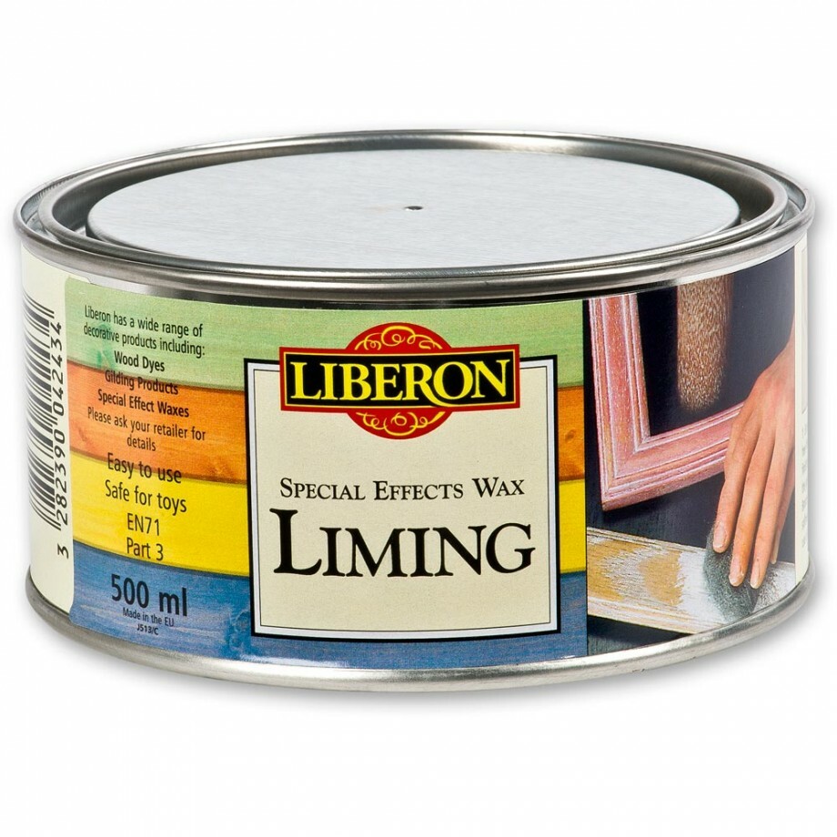 Liberon Liming Wax 500ml Adds White Colour To Wood Grain Whitewash Lime Effect