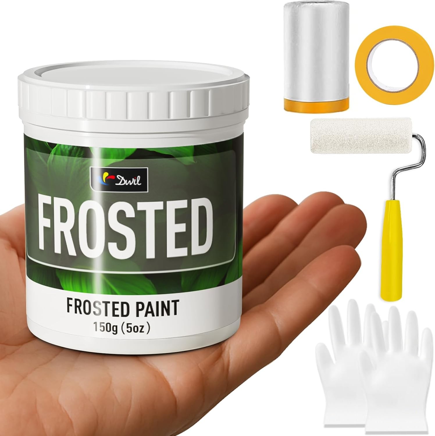 Frosted Glass Paint, 5oz Window Privacy Paint, Waterproof Frosted Glass Spray…