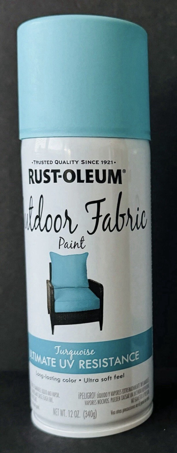 Rust-Oleum 358842 Outdoor Fabric Paint “TURQUOISE”, 12oz