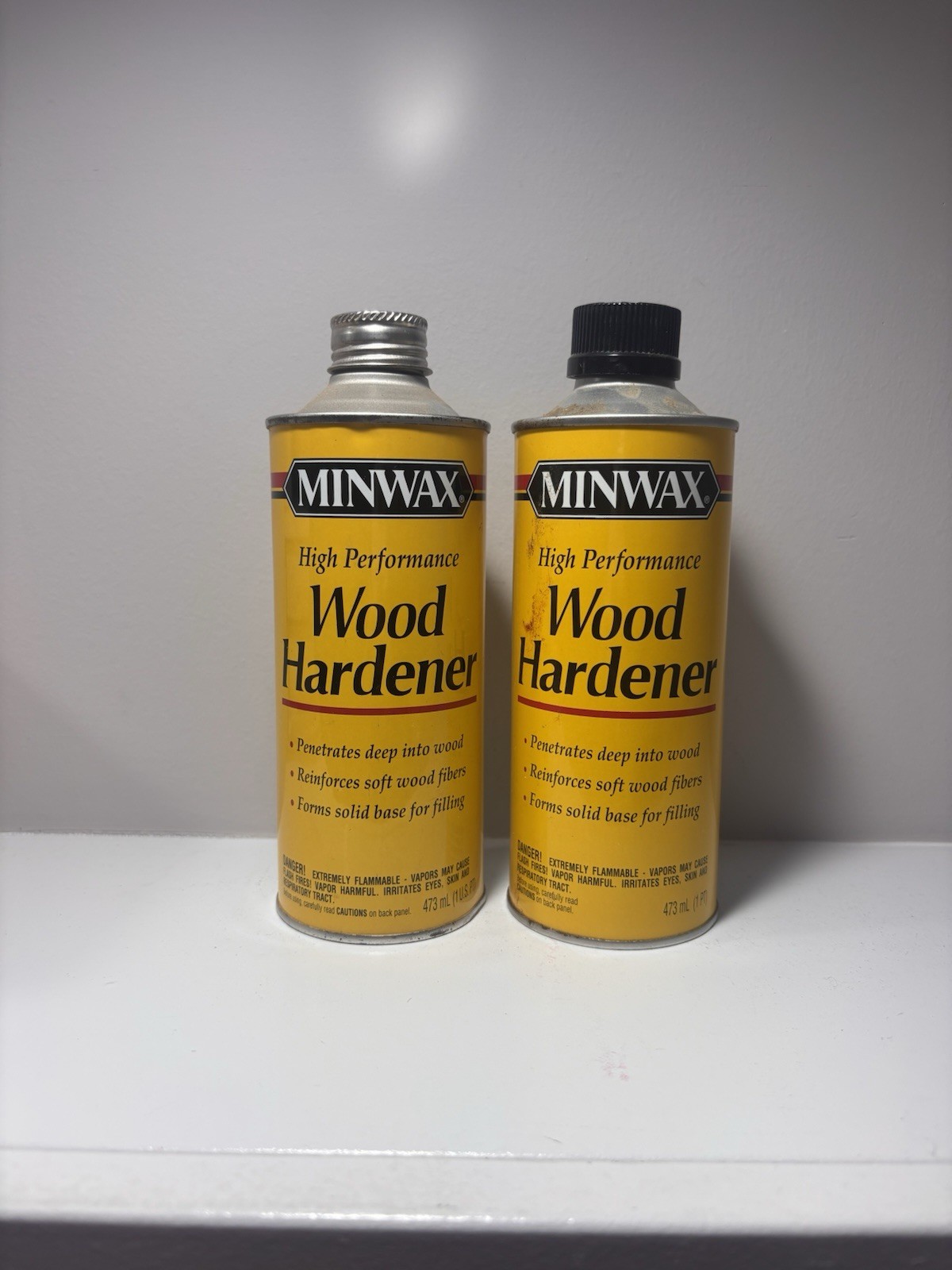 2 Set MINWAX High Performance Wood Hardener Strengthens 473 ML Pre Owned Used