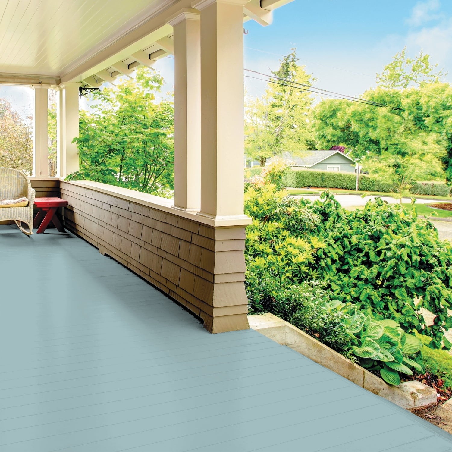 Glidden Porch & Floor Paint 1 Gal Lazy River Satin Int/Ext With Primer