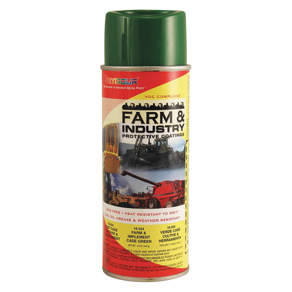 SEYMOUR PAINT Rust Preventative Spray Paint,Grn,12 oz. 459V73 PK 6
