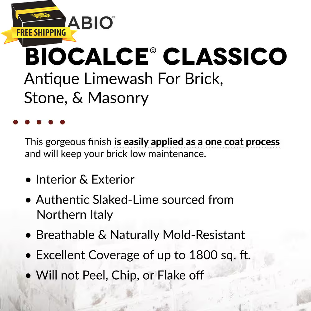 Bianco White Limewash Paint – Interior/Exterior – 0.67 Gal 🎯🎯🎯