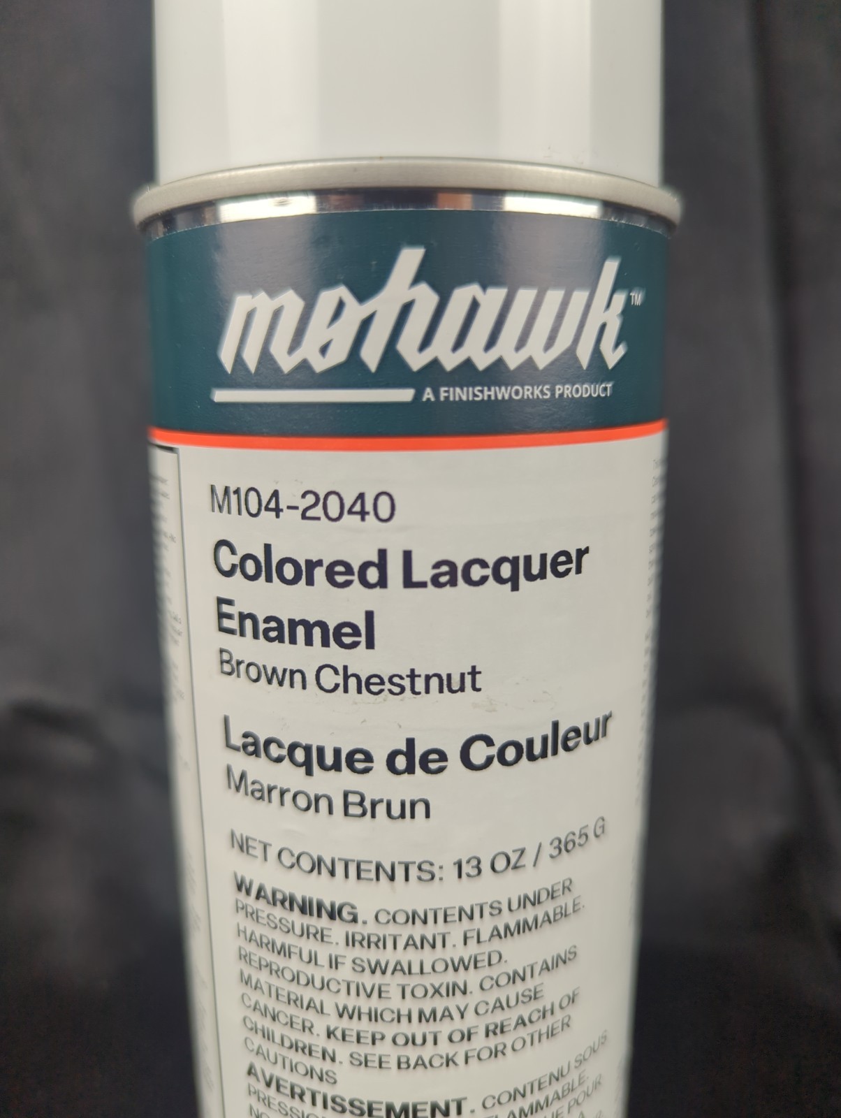 Mohawk M104-2040 Colored Lacquer Enamel Brown Chestnut 13 ounces