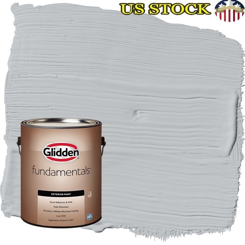Exterior Low VOC Paint Mildew Resistant Fast Drying Good Adhesion 400 sq ft New