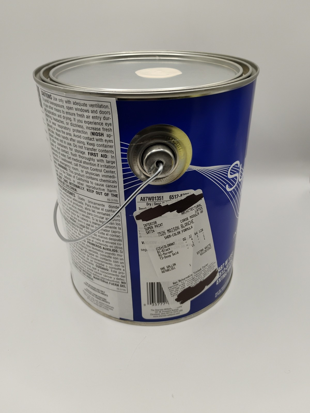1 Gallon Sherwin Williams SuperPaint Paint And Primer In One Color 7526…