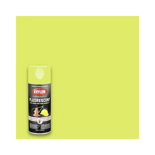 KRYLON FLUORESCENT SPRAY PAINT LEMON YELLOW 3104 Bold Neon Color HIGH VISIBILITY