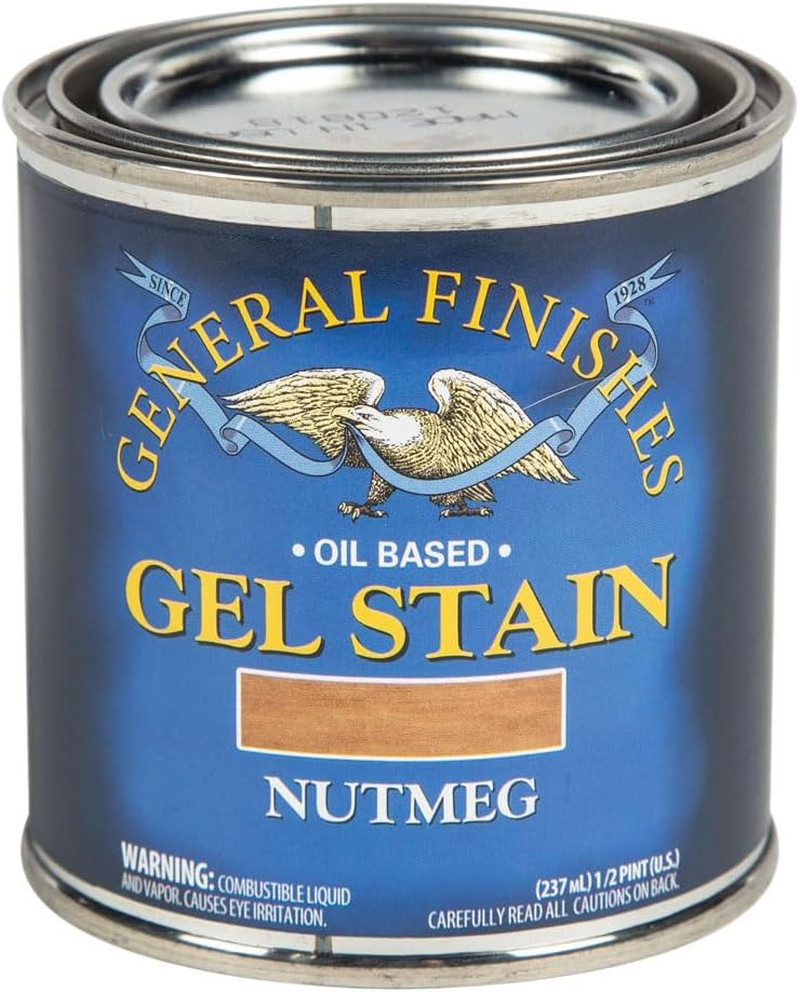 Oil Base Gel Stain, 1/2 Pint, Nutmeg