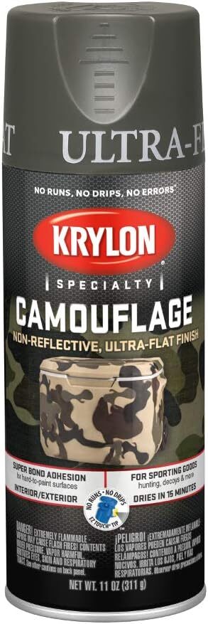 11 Oz K04293777 Fusion For Plastic Olive Spray Paint Camouflage