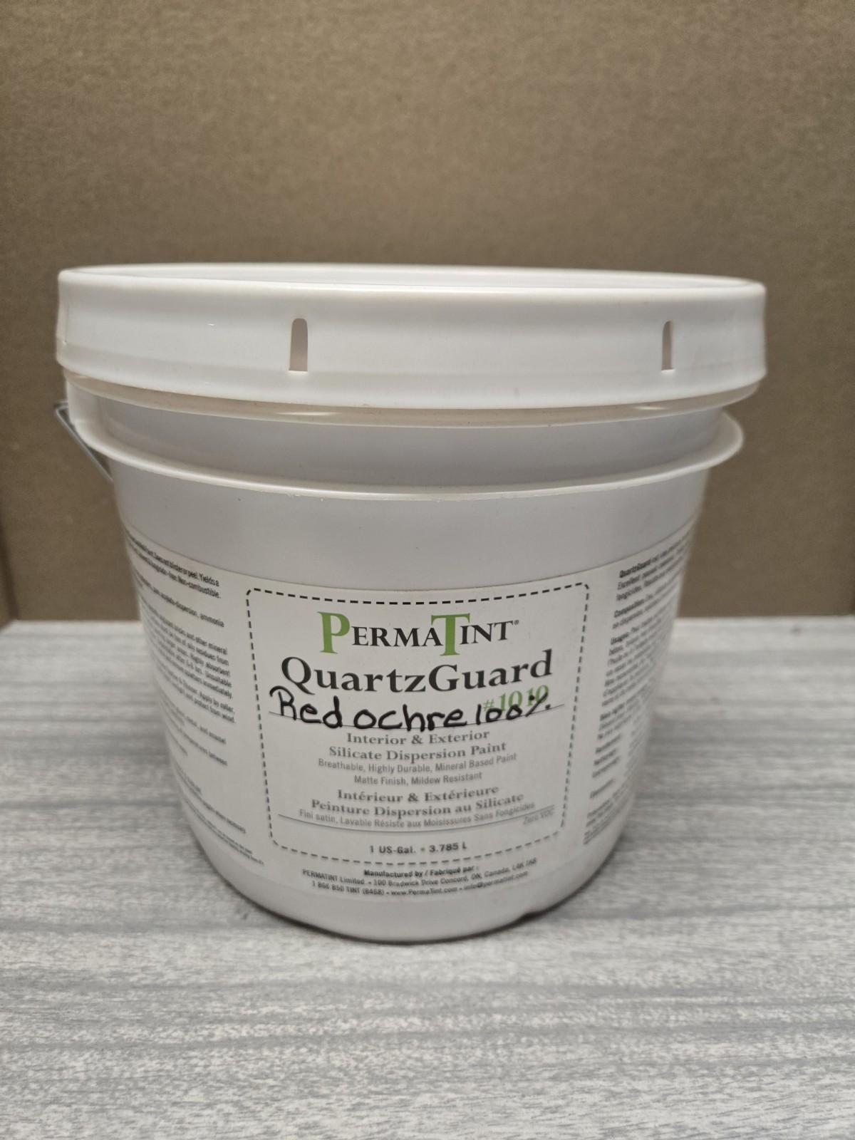 PermaTint QuartzGuard Interior/Exterior Paint For Brick/Stone- Red- 1 Gallon