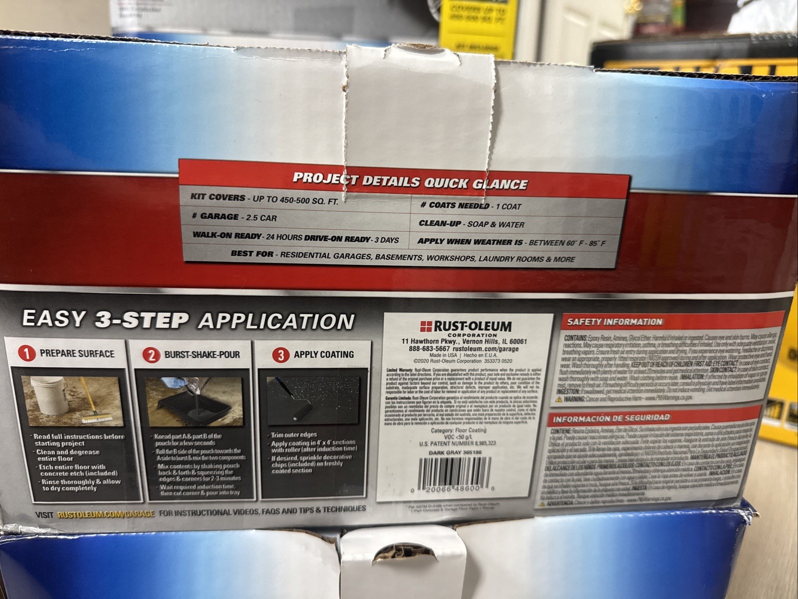 Rust-Oleum EpoxyShield 2-Part Dark Gray Water-Based Garage Floor Paint Kit 2-Gal