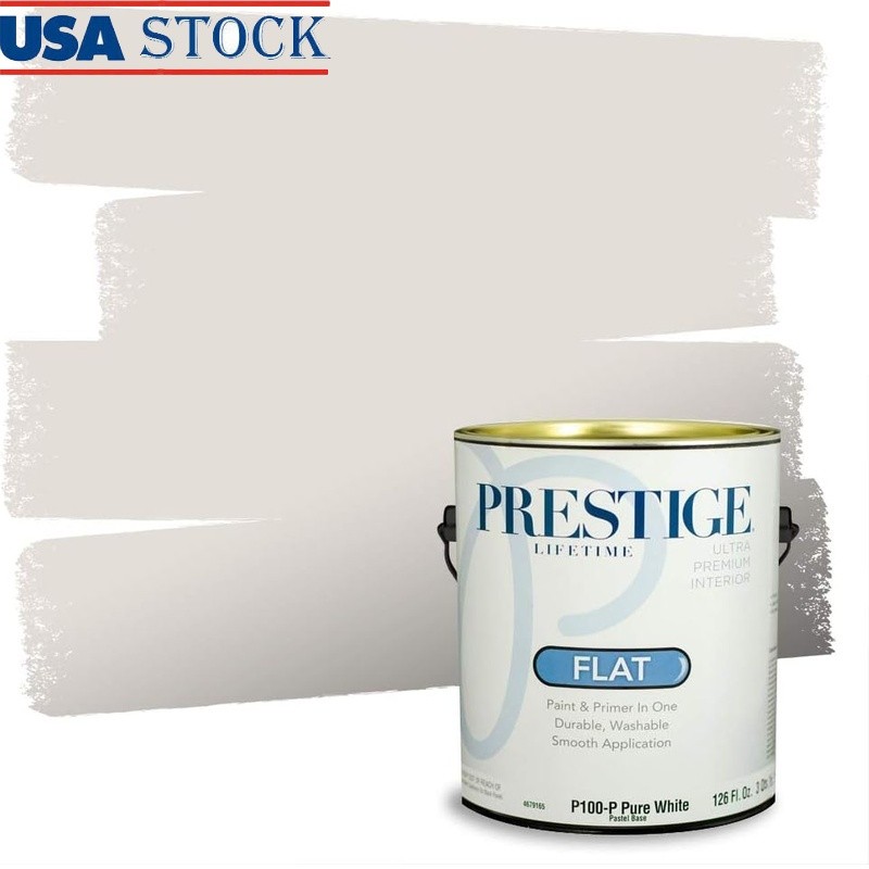 Acrylic Latex Flat Paint Paint & Primer Interior Walls Hallways Bedrooms New