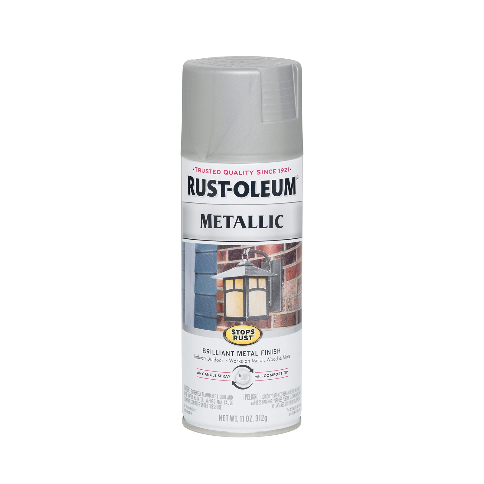 Rust-Oleum 7277830 Stops Rust Metallic Spray Paint 11 oz Matte Nickel