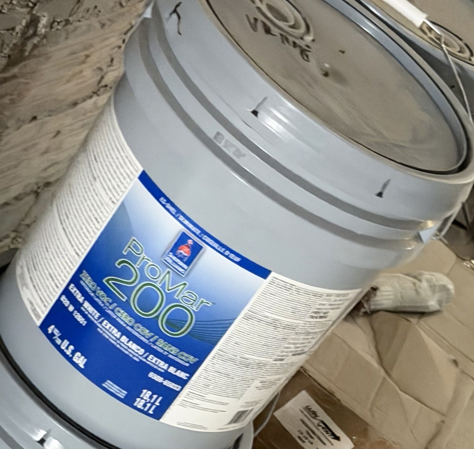 5 Gallon Sherwin-Williams ProMar 200 Interior Latex Eggshell Extra White