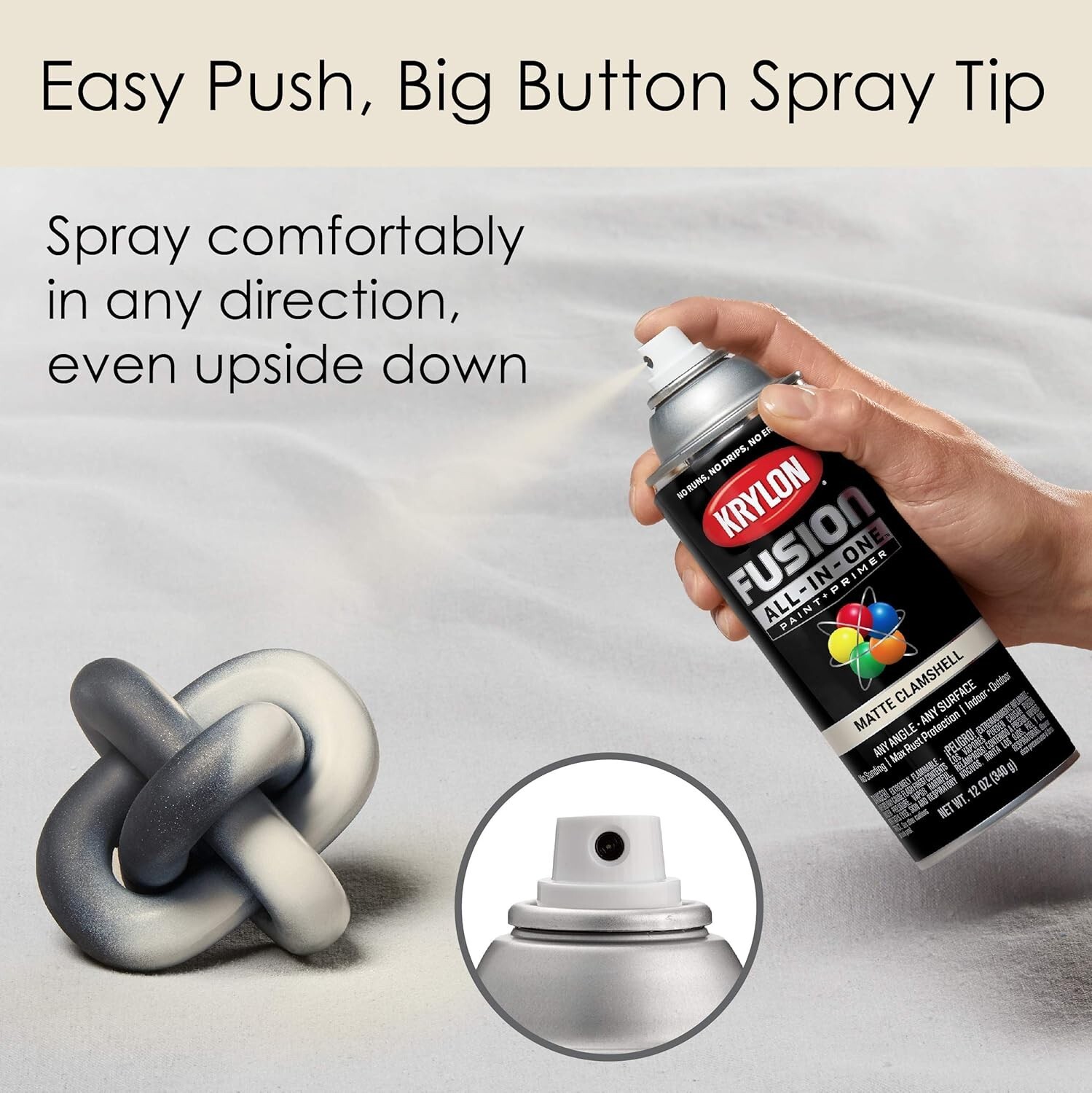 Versatile Matte Clamshell Spray Paint – 2x12oz Cans, Perfect for Any Surface