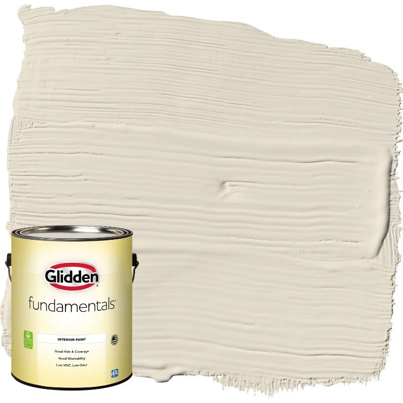 Interior Paint Antique Fundamentals Eggshell 1 Gallon Multi-Surface Off White
