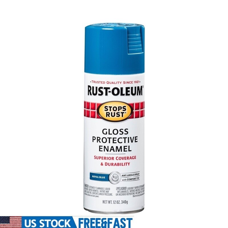 Gloss Enamel Spray Paint 6 Pack Durable Rust Prevention Indoor Outdoor Use