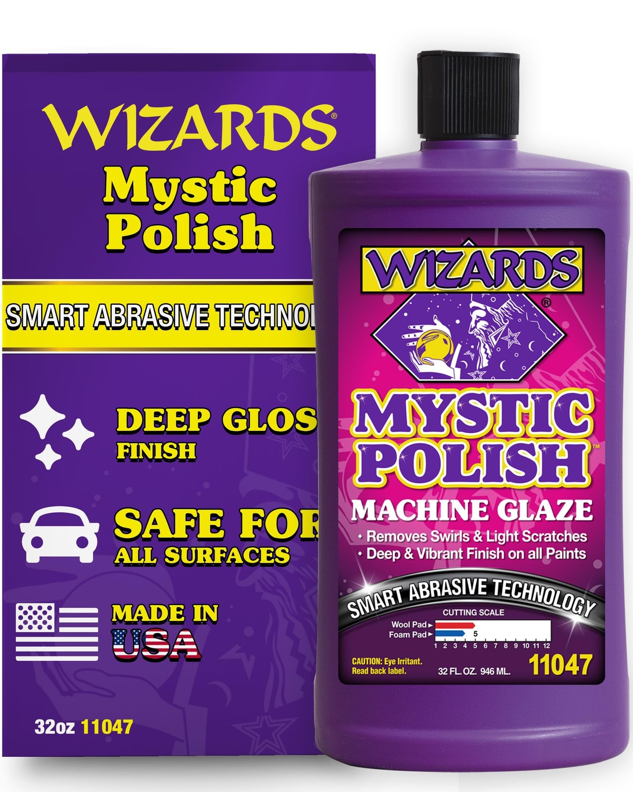 Wizards Mystic Polish Machine Glaze – Cutting Compound and Polish with Smart …