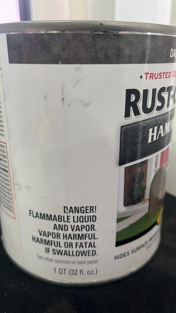Rust Oleum Stops Rust Hammered Paint 32 Oz Weather Resistant Coating Dark Bronze