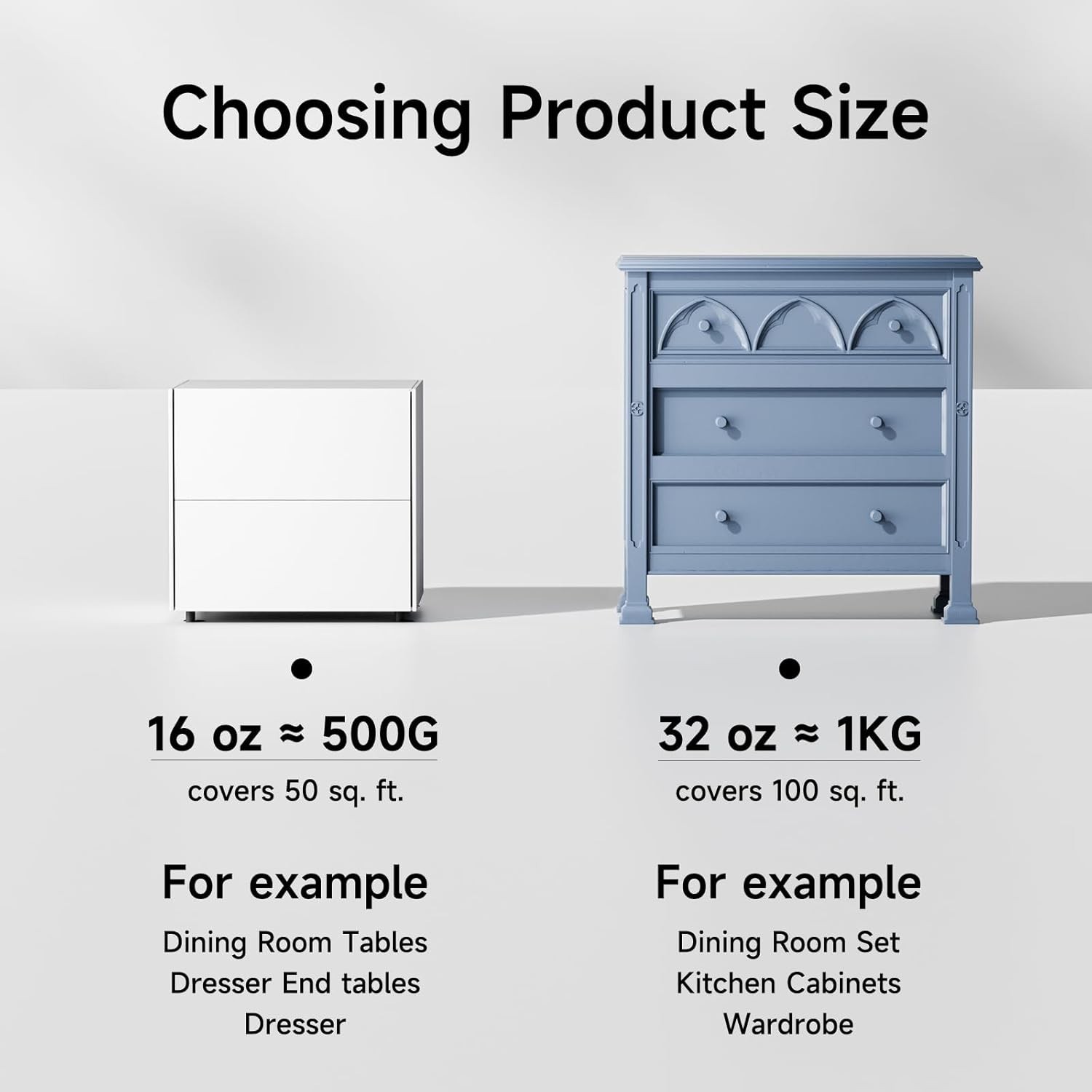 Pintura para madera de acabado mate de 16oz para muebles blanca con herramientas