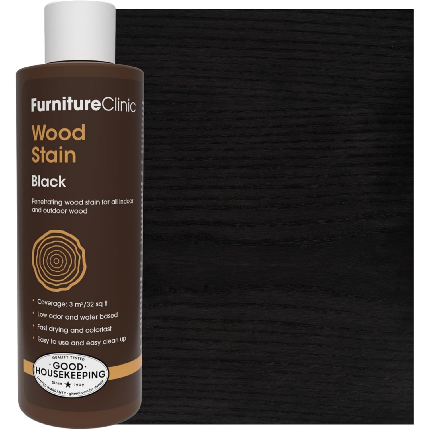 Versatile 250ml Black Wood Stain – Perfect Finish for Indoor & Outdoor Projects