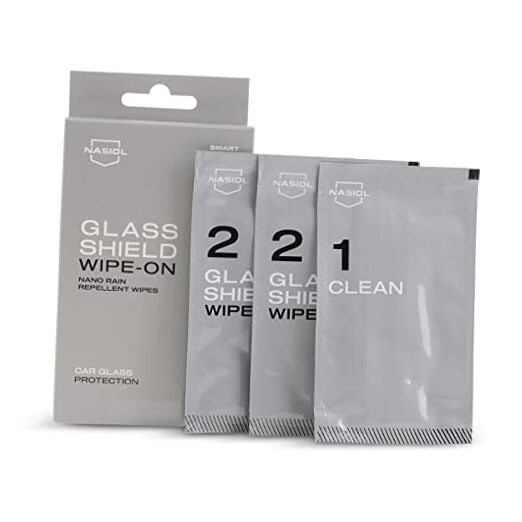 GlasShield Wipe-On Nano Rain Repellent Wipe Kit, Ceramic Coating for