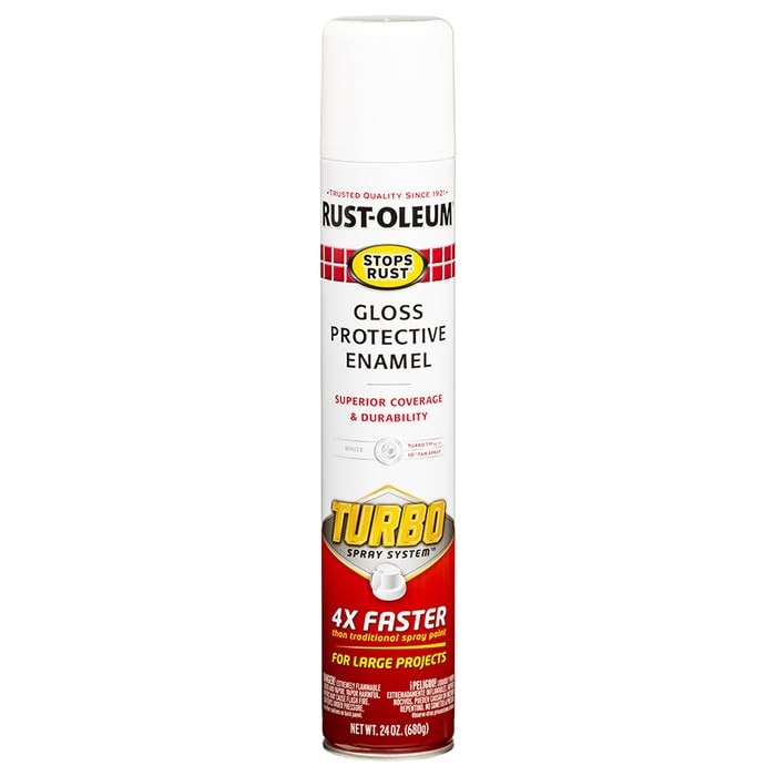Rust Oleum Stops Rust Turbo Spray Paint 24 Oz Pack Of 6 Gloss Finish Durable …