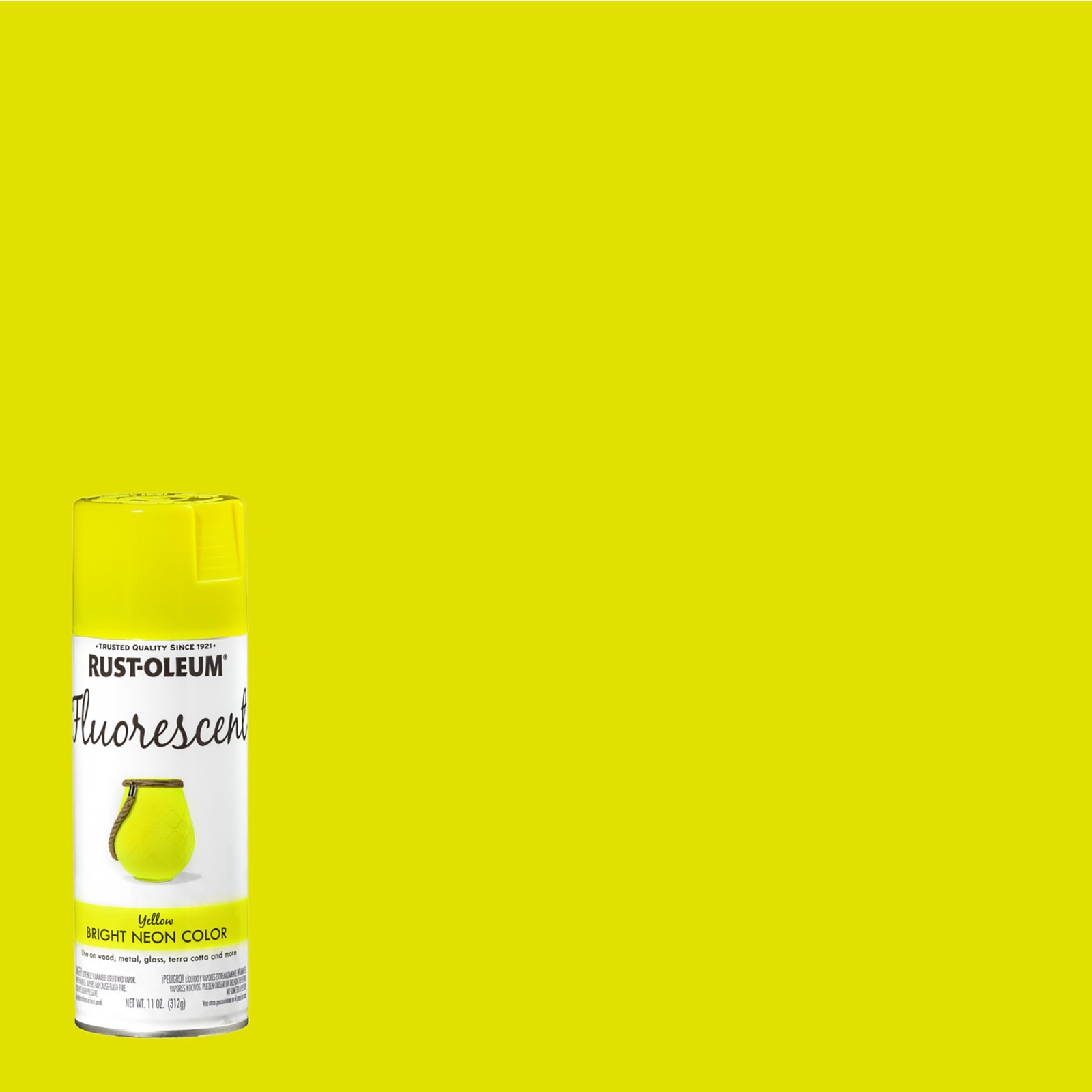 Rust-Oleum 342571 Specialty Fluorescent Spray 11 Ounce (Pack of 1), Yellow