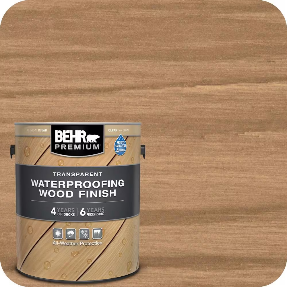 1 Gal. Clear Transparent Waterproofing Exterior Wood Finish