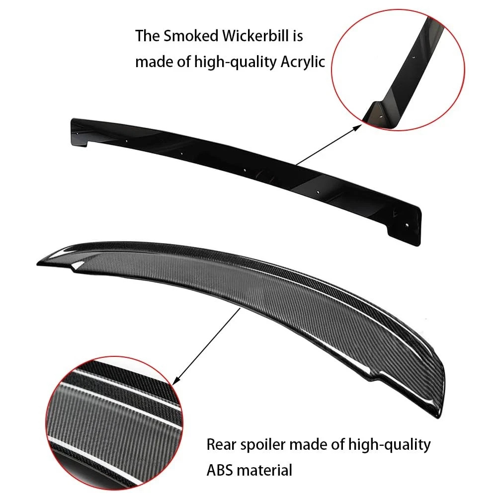 Rear Trunk Spoiler Wing Compatible with Chevy Camaro 2014-2015 Rear Spoiler ZL1