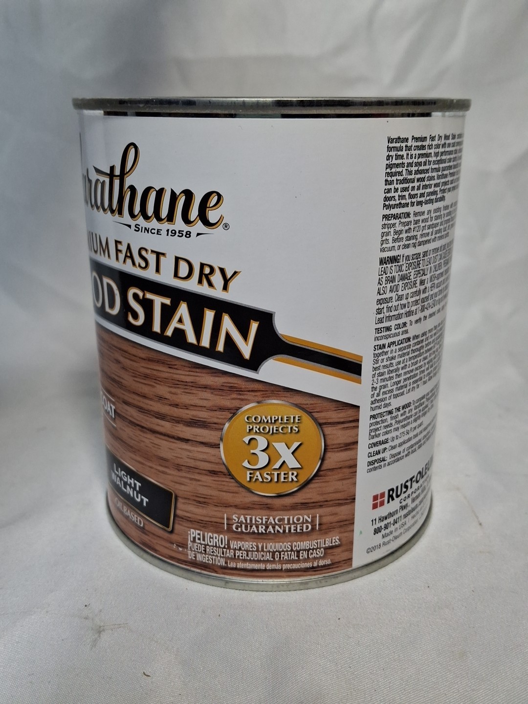 Light Walnut, Varathane Premium Fast Dry Wood Stain-262015, 1 Quart, 32 fl oz