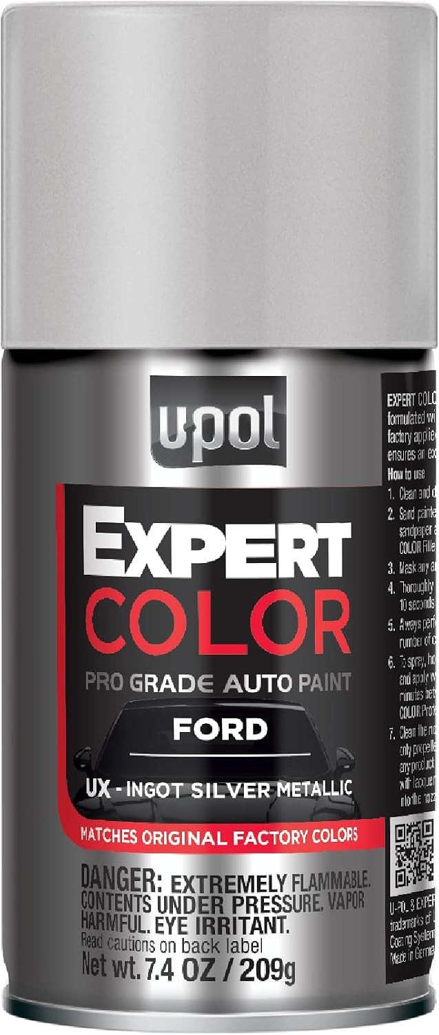U-POL Expert Color Automotive Spray Paint for Ford UX Ingot Silver Metallic
