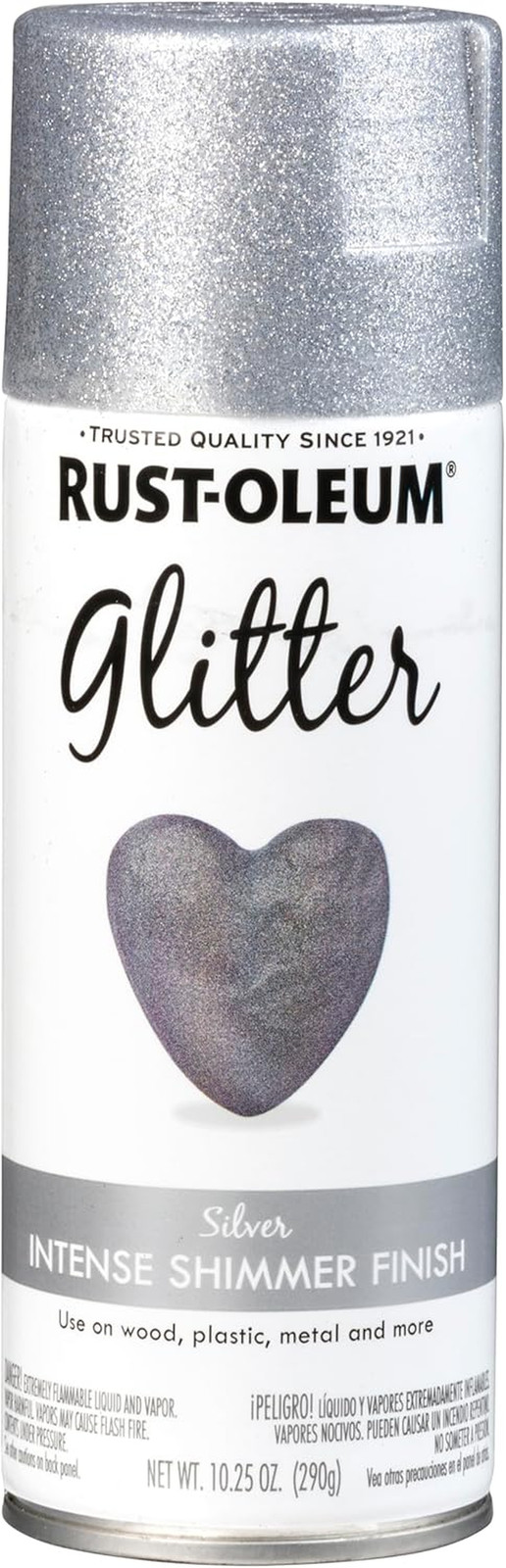 267734 Spray Paint, Each, Silver Glitter