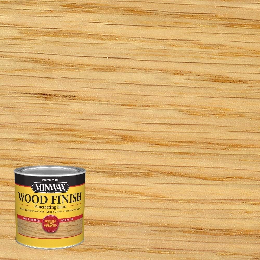 Interior Wood Stain Natural Color Half Pint Easy Application Quick Drying