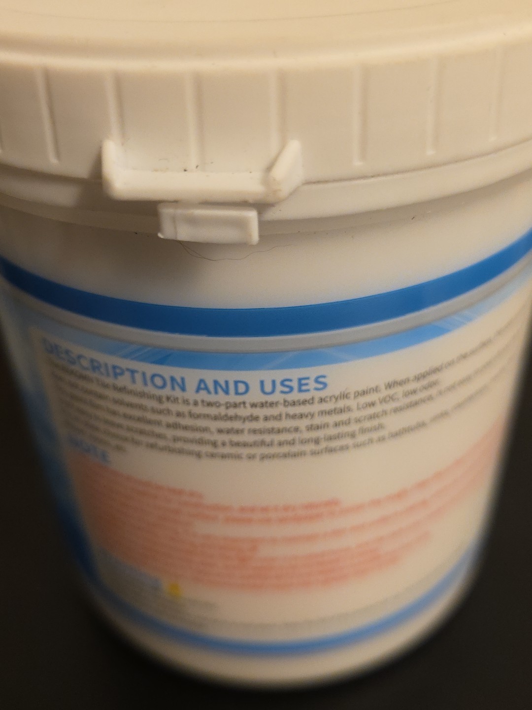 Bekomn Tub & Tile Refinishing Bathtub 33 fl oz WHITE Exp 3/15/27 Sealed