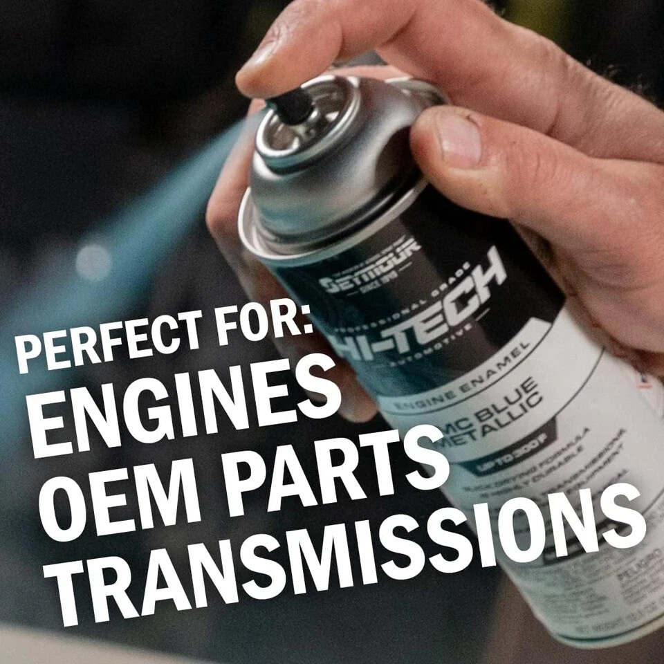 Hi-Tech Engine Spray Paint, Dull Aluminum 12 Ounce