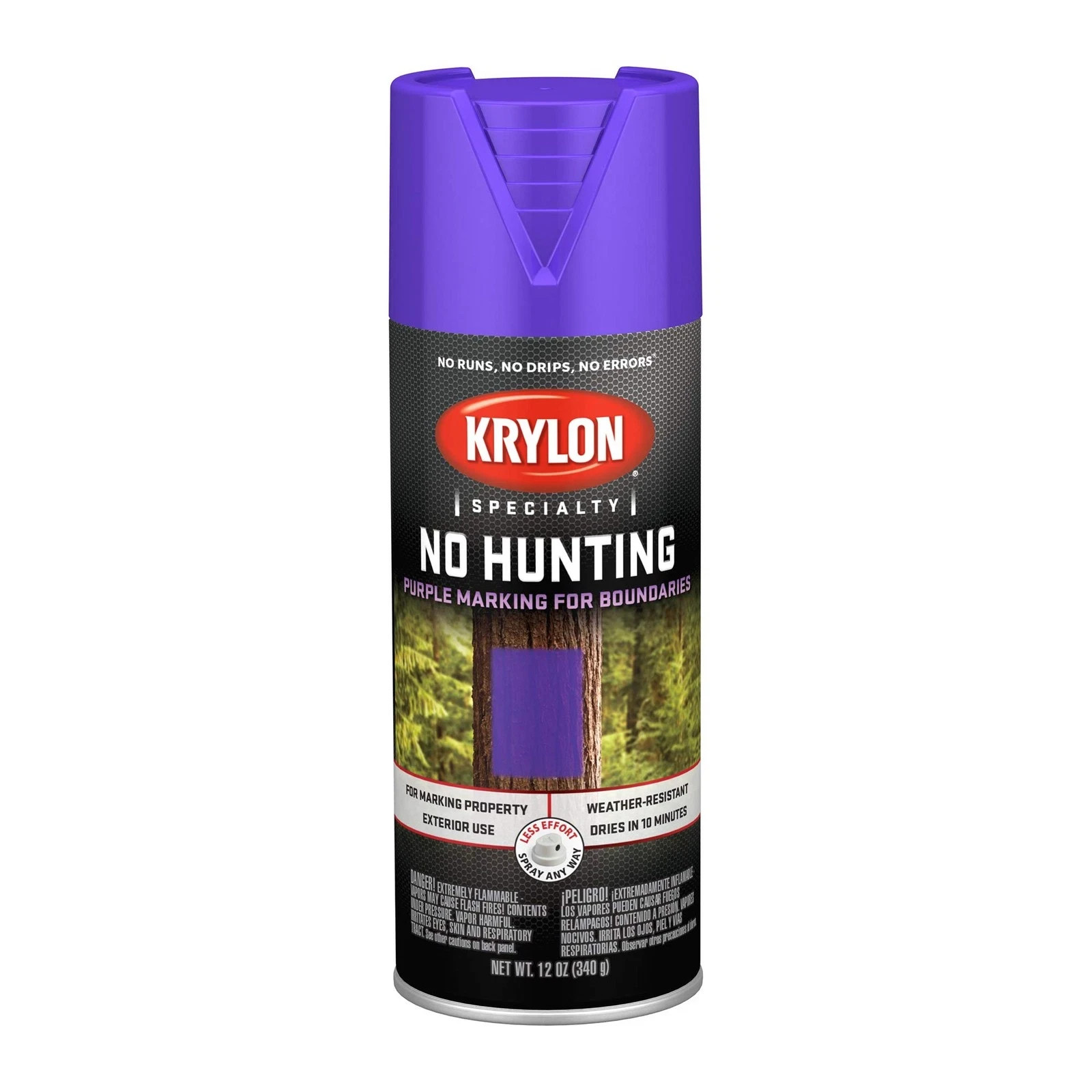 Krylon K02510777 No Hunting Spray 12 Ounce (Pack of 1), Purple