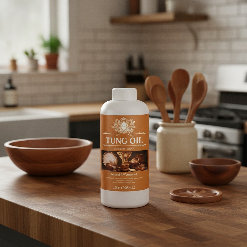 Tung Oil for for Wood Finishing,Food Safety for Furniture & Countertop,100% Pure