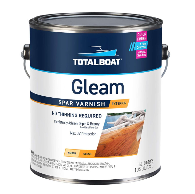 Gleam Marine Spar Varnish Gloss And Satin Polyurethane Finish For Wood Boats and