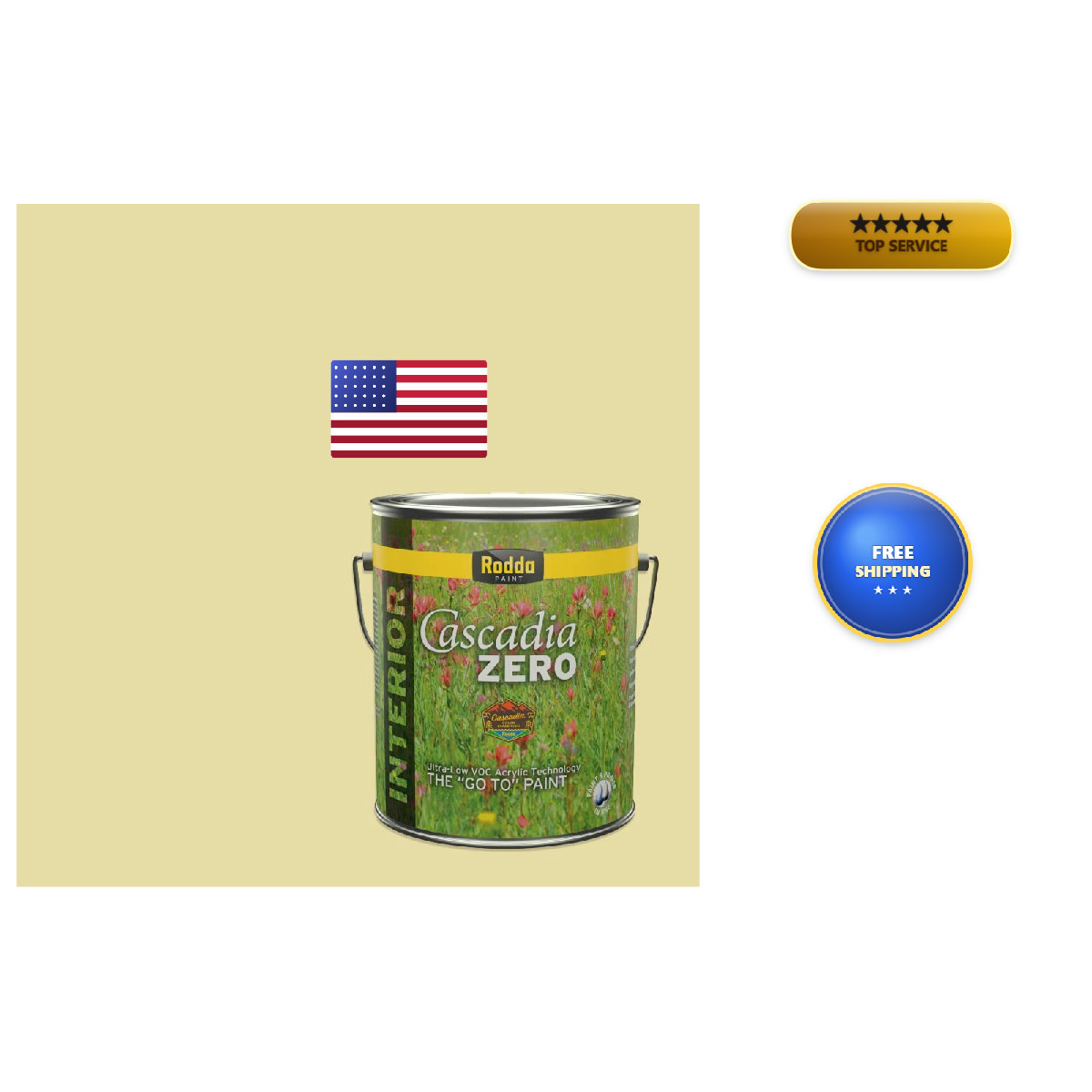 Rodda Paint Rodda Cascadia Zero Interior Flat In One 1-Gallon Fire Dance